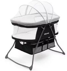 Składane łóżeczko-kołyska DreamyNest czarne