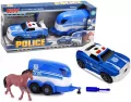 Auto policja z przyczepą rozkręcane - tantis.pl
