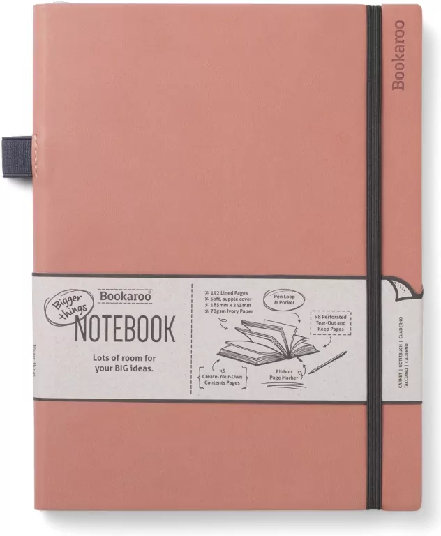 Bookaroo. Notatnik Journal duży, pudrowy - tantis.pl