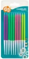 Świeczki neonowe 13.5x0.4cm 10szt - tantis.pl