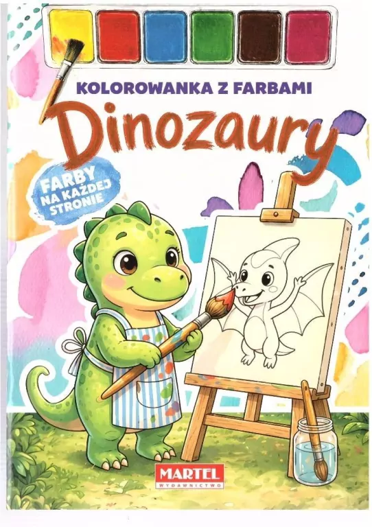 Kolorowanka z farbami Dinozaury - tantis.pl