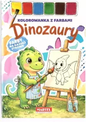 Kolorowanka z farbami Dinozaury