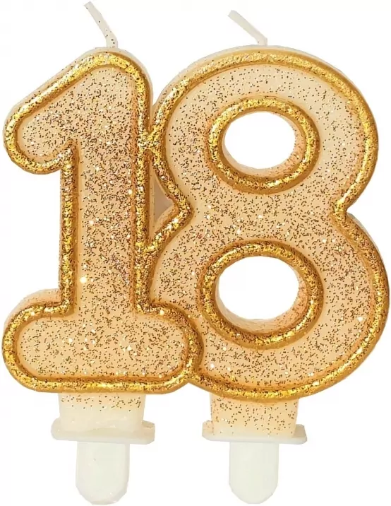 Świeczka urodzinowa "18" - tantis.pl
