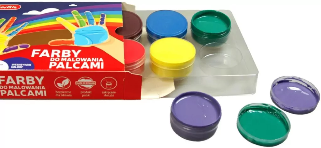 Farby do malowania palcami. 6 kolorów - tantis.pl