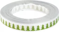 Wstążka satynowa z motywem świątecznym 12mmx22m