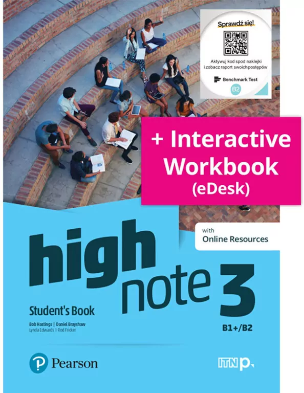 High Note 3. Student's Book (Podręcznik) + Kod Digital Resources + eBook. Poziom B1+/B2. Język angielski. E-book - tantis.pl