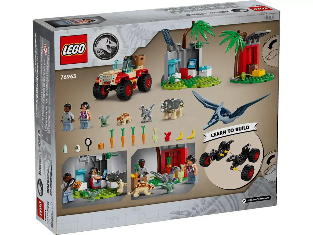 LEGO® Jurassic World. Centrum ratunkowe dla małych dinozaurów 76963 - tantis.pl
