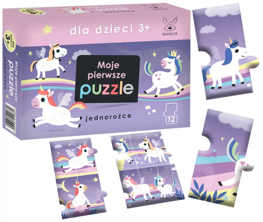 Kangur. Moje pierwsze Puzzle. Jednorożce - tantis.pl