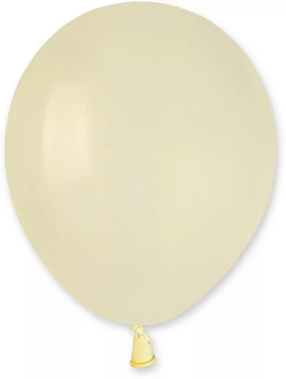 Balony Gemar pastel kość słoniowa 12,5cm 100szt - tantis.pl