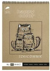 Happy Color. Szkicownik na spirali Młody Artysta A5, 60 ark