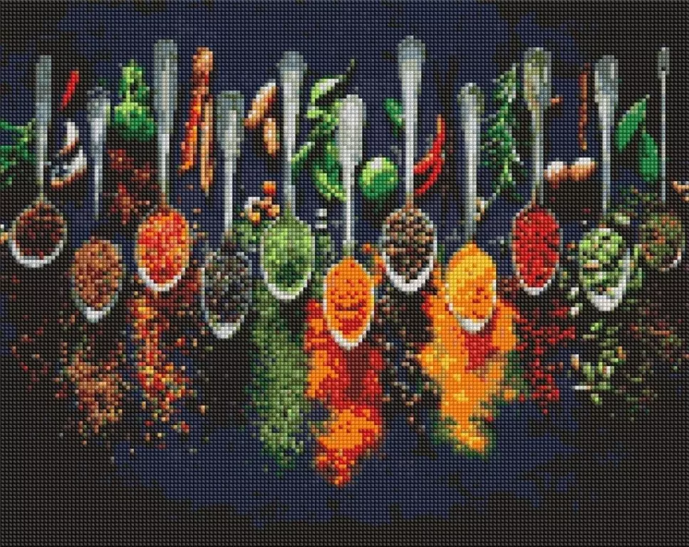 Diamentowa mozaika. Przyprawy świata 40x50cm - tantis.pl