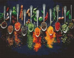 Diamentowa mozaika. Przyprawy świata 40x50cm