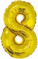 Balon foliowy 8 złoty 35cm - tantis.pl