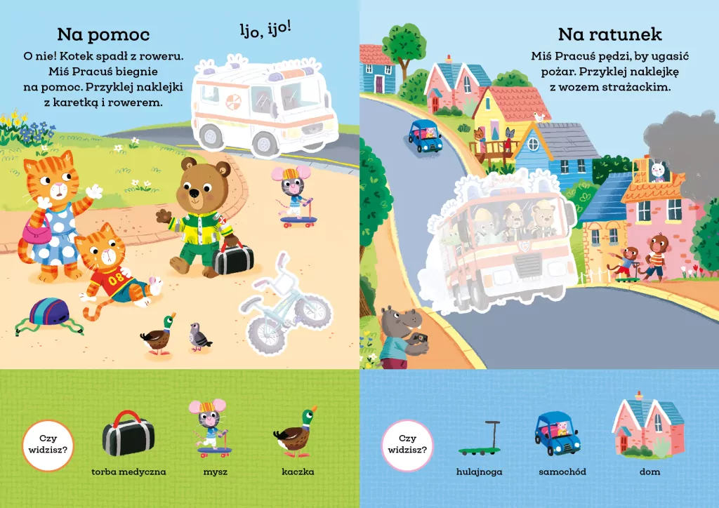 Miś Pracuś. Pojazdy. Moje pierwsze naklejki - tantis.pl