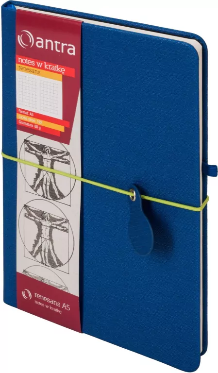 Notes A5 Kratka Renesans Granatowy ANTRA - tantis.pl