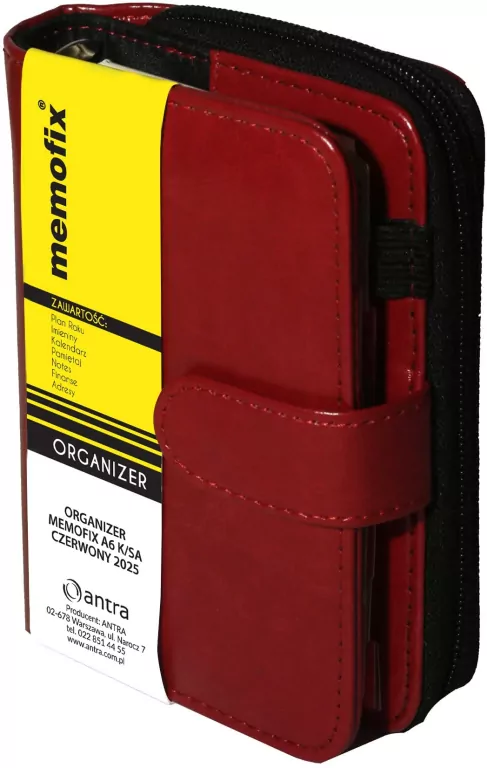 Organizer Memofix A6 K/SA. Czerwony - tantis.pl
