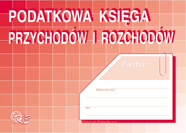 Podatkowa księga przychodów i rozchodów, Druki offsetowe Michalczyk I Prokop A5 (K-3u) - tantis.pl