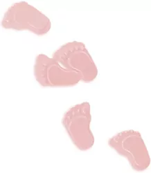 Konfetti stópki różowe