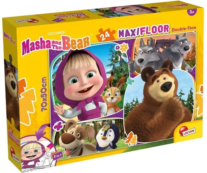 Puzzle Maxifloor 24. Masza i Niedźwiedź - tantis.pl