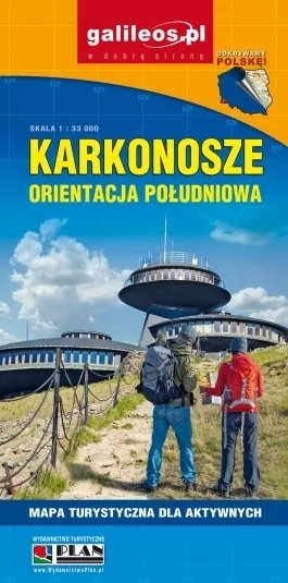Karkonosze. Orientacja południowa. Mapa dla aktywnych 1:33 000 - tantis.pl