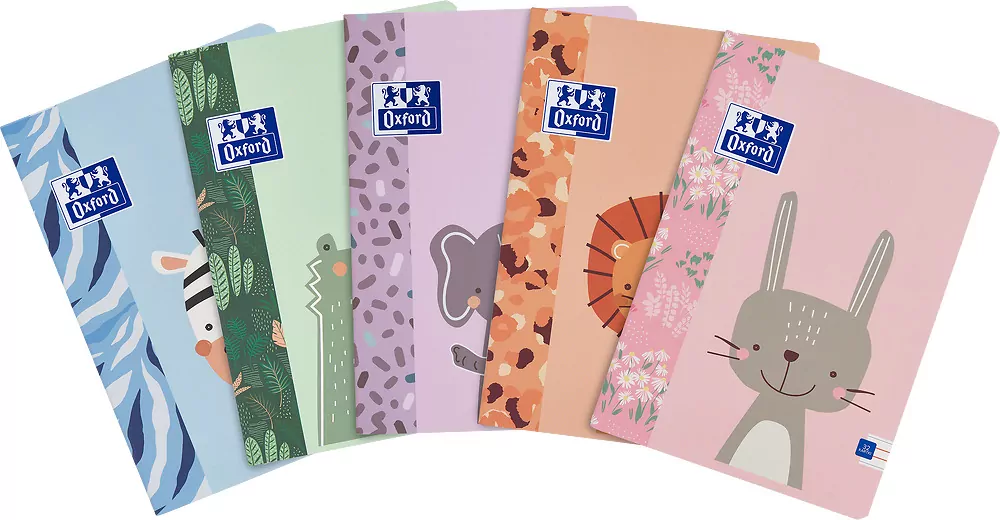 Zeszyt Oxford Kids. A4/32k. linia podwójna kolorowa. 1 sztuka - tantis.pl