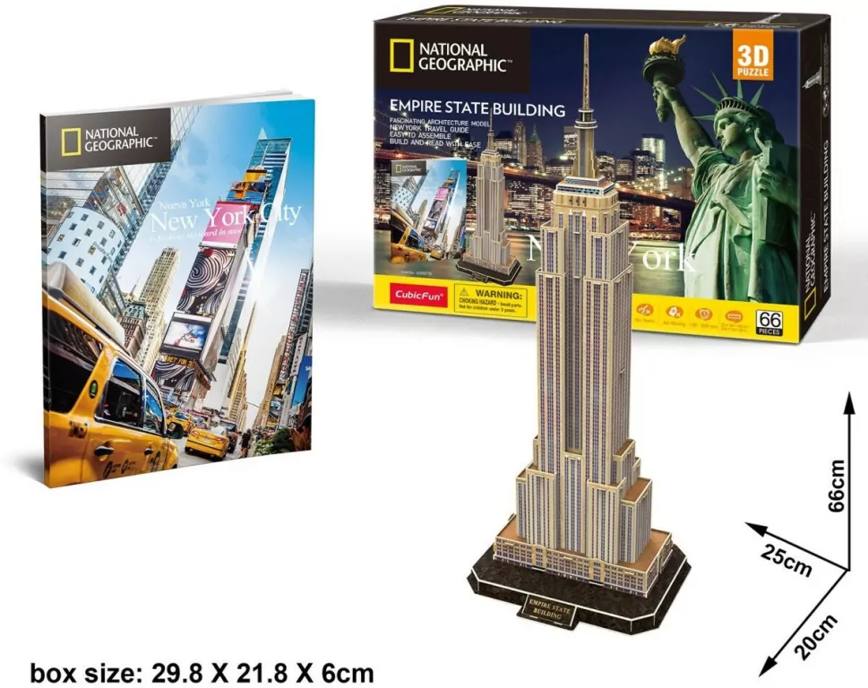 Puzzle 66 3D. Empire State Building. National Geografic - tantis.pl