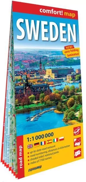 Sweden. Mapa samochodowa 1:1 000 000 - tantis.pl