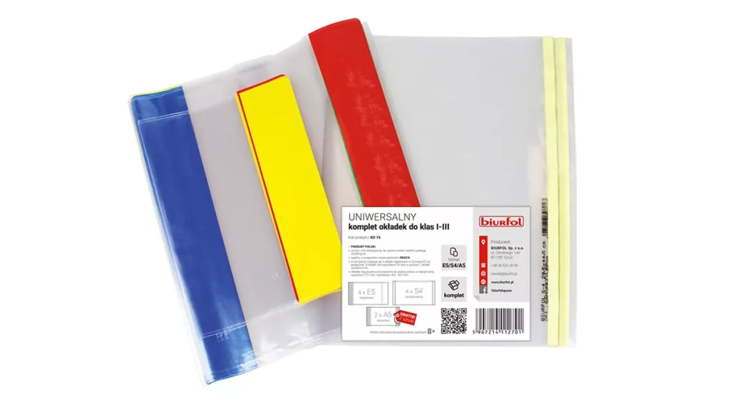 Uniwersalny komplet okładek do klas 1-3 - tantis.pl
