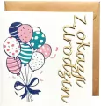 Karnet okolicznościowy. Urodziny. Naem - tantis.pl