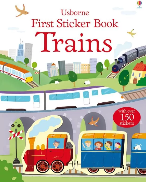 First Sticker Book Trains wer. angielska - tantis.pl
