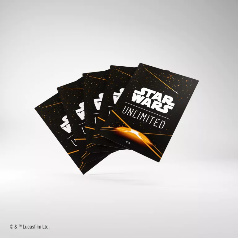 Gamegenic: Star Wars Unlimited Card Game - Art Sleeves - Card Back Orange - tantis.pl