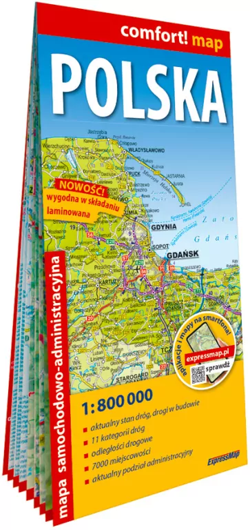 Comfort! map Polska mapa samochodowo-adm 1:800 000 - tantis.pl