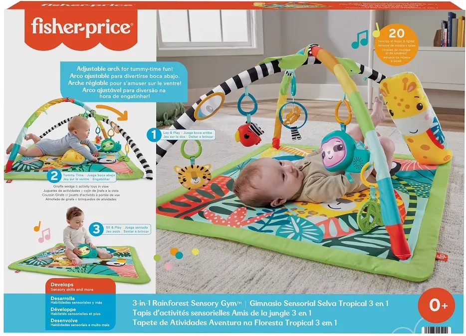 Fisher Price. Mata edukacyjna 3w1. Las tropikalny - tantis.pl