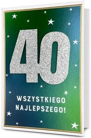 Karnet B6 Urodziny 40 - tantis.pl