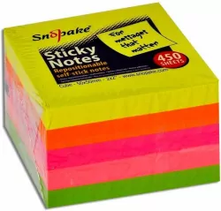 Karteczki samoprzylepne. 50x50 neon