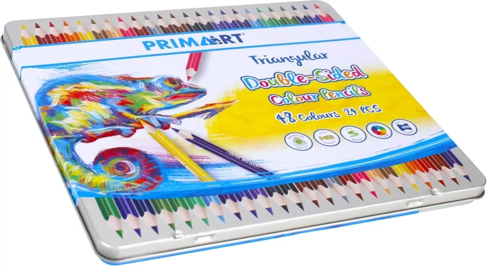 Kredki ołówkowe trójkątne 48 kolorów - tantis.pl