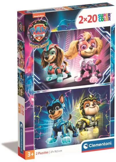 Puzzle Super Kolor 2x20.  Psi Patrol - tantis.pl