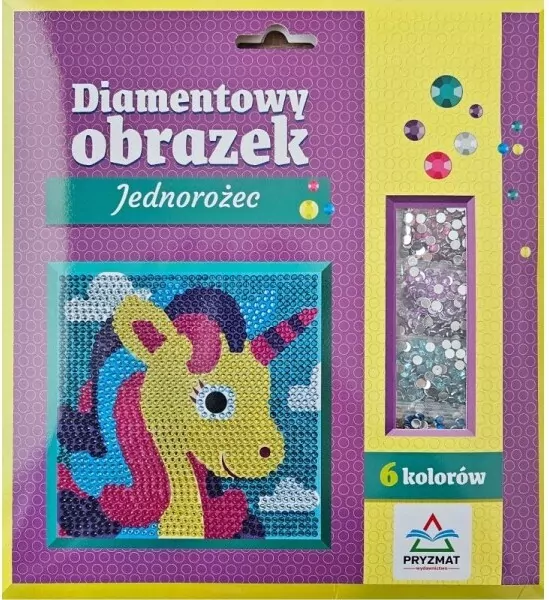 Diamentowy obrazek. Jednorożec - tantis.pl
