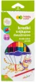 Kredki trójkątne 12szt 24 kolory HAPPY COLOR - tantis.pl