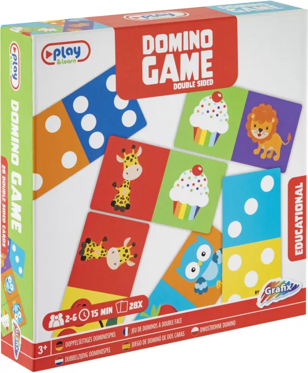 Gra Domino dwustronna 28 kart - tantis.pl