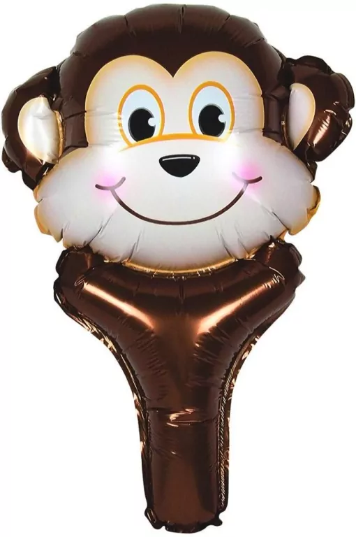 Balon foliowy zwierzątko z uchwytem małpka - tantis.pl