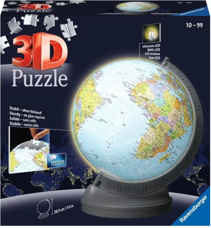 Puzzle 3D Children's Globe - Night - tantis.pl