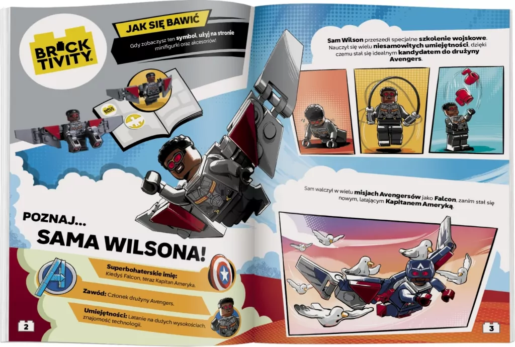Lego Avengers. Falcon. Droga do Kapitana Ameryki - tantis.pl