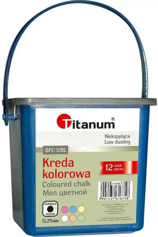 Kreda chodnikowa Titanum (mix) (BFC-12BL SQUARE) - tantis.pl