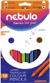 Kredki ołówkowe trójkątne Jumbo 12 kolorów NEBULO - tantis.pl
