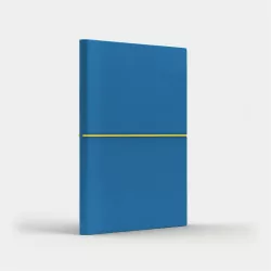 Notatnik A5 Fun M gładki niebieski/cytrynowy