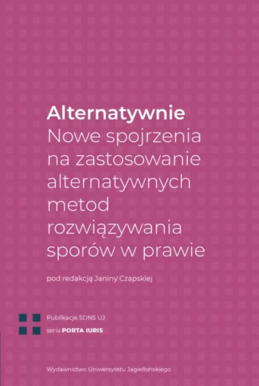 Alternatywnie. Nowe spojrzenia na zastosowanie... - tantis.pl