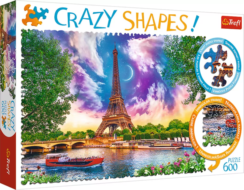 Puzzle 600 Crazy Shapes! Niebo nad Paryżem 11115 - tantis.pl