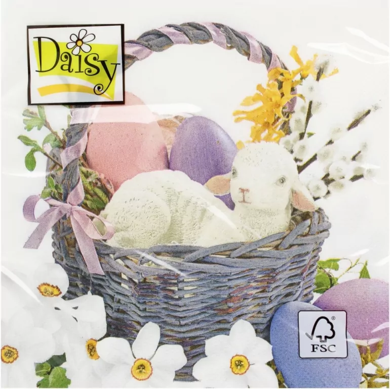 Serwetki 33x33cm Daisy Wielkanocne 20szt - tantis.pl