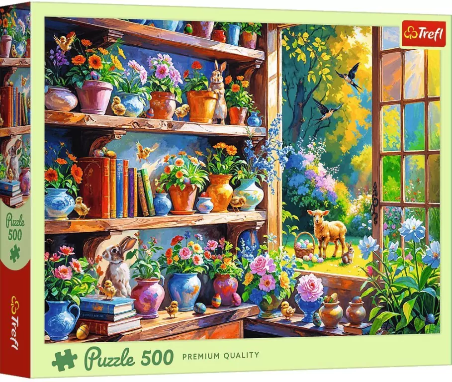 Puzzle 500 Wiosenny poranek w oranżerii TREFL - tantis.pl